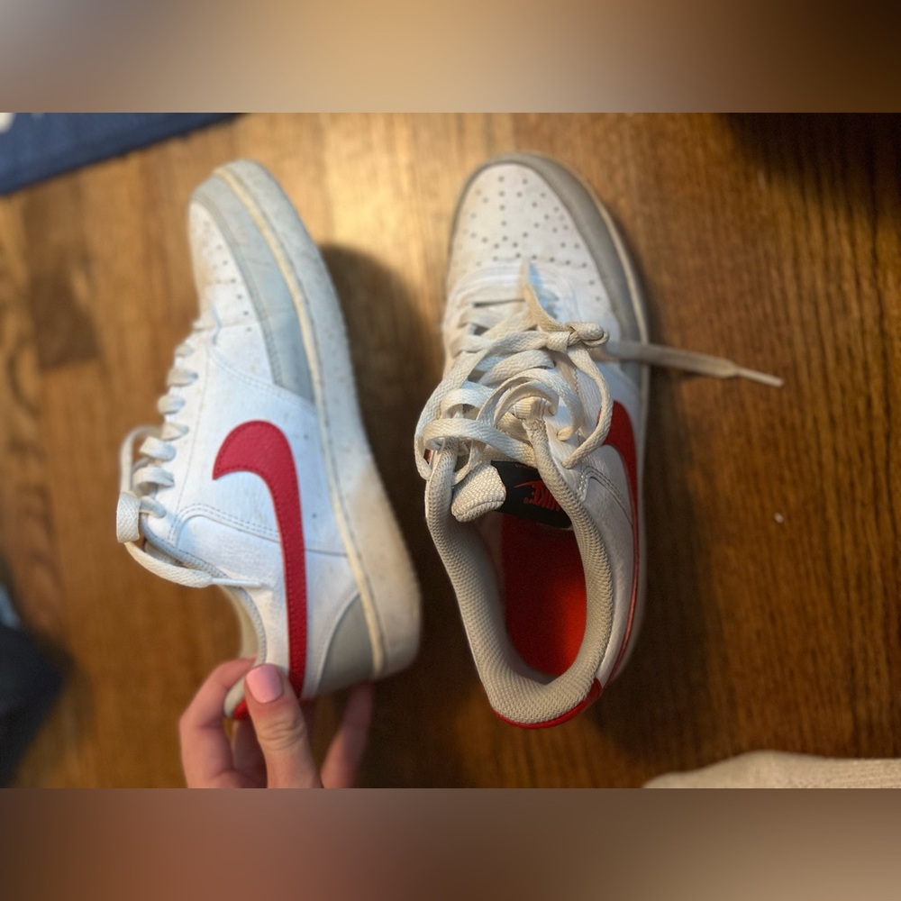 Nike Court Vision Low Sneakers Red/White